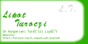 lipot turoczi business card